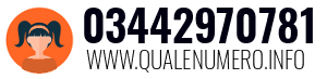 Numero di telefono 03442970781 03442970781