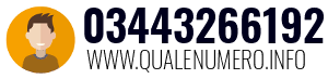 Numero di telefono 03443266192 03443266192
