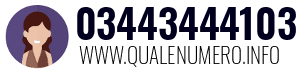 Numero di telefono 03443444103 03443444103
