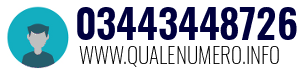 Numero di telefono 03443448726 03443448726