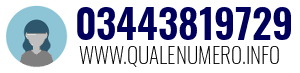 Numero di telefono 03443819729 03443819729