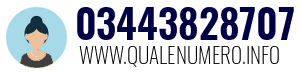 Numero di telefono 03443828707 03443828707