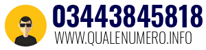 Numero di telefono 03443845818 03443845818