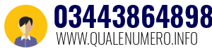 Numero di telefono 03443864898 03443864898