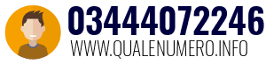 Numero di telefono 03444072246 03444072246