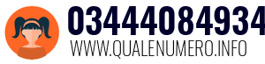 Numero di telefono 03444084934 03444084934