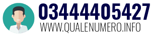 Numero di telefono 03444405427 03444405427