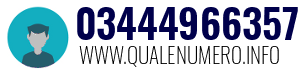 Numero di telefono 03444966357 03444966357