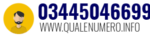Numero di telefono 03445046699 03445046699
