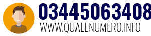 Numero di telefono 03445063408 03445063408
