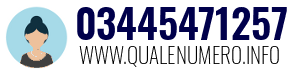 Numero di telefono 03445471257 03445471257