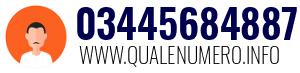 Numero di telefono 03445684887 03445684887