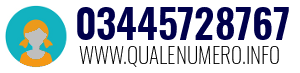Numero di telefono 03445728767 03445728767