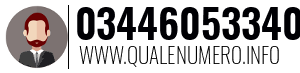 Numero di telefono 03446053340 03446053340