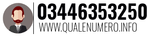 Numero di telefono 03446353250 03446353250