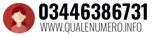 Numero di telefono 03446386731 03446386731