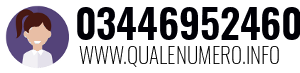 Numero di telefono 03446952460 03446952460