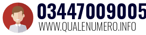Numero di telefono 03447009005 03447009005