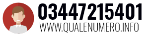 Numero di telefono 03447215401 03447215401