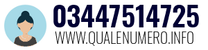 Numero di telefono 03447514725 03447514725