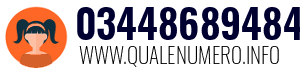 Numero di telefono 03448689484 03448689484
