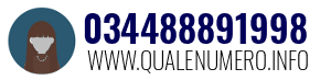 Numero di telefono 034488891998 034488891998