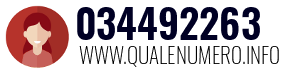 Numero di telefono 034492263 034492263