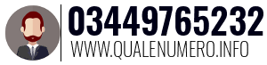 Numero di telefono 03449765232 03449765232