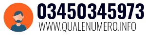 Numero di telefono 03450345973 03450345973