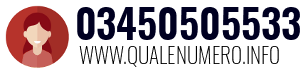 Numero di telefono 03450505533 03450505533
