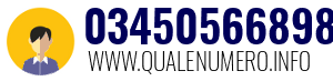 Numero di telefono 03450566898 03450566898