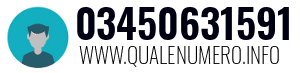 Numero di telefono 03450631591 03450631591