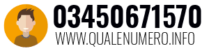 Numero di telefono 03450671570 03450671570