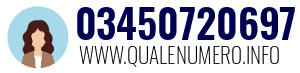 Numero di telefono 03450720697 03450720697