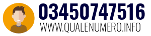 Numero di telefono 03450747516 03450747516