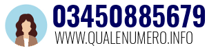 Numero di telefono 03450885679 03450885679