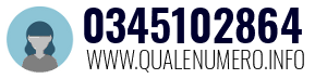 Numero di telefono 0345102864 0345102864