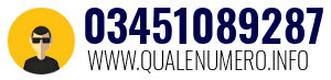 Numero di telefono 03451089287 03451089287