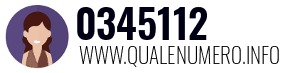 Numero di telefono 0345112 0345112