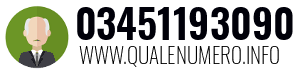 Numero di telefono 03451193090 03451193090