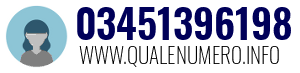 Numero di telefono 03451396198 03451396198