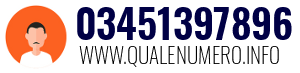 Numero di telefono 03451397896 03451397896