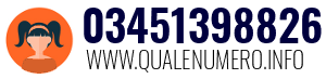Numero di telefono 03451398826 03451398826
