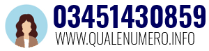 Numero di telefono 03451430859 03451430859
