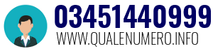 Numero di telefono 03451440999 03451440999