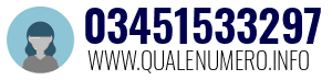 Numero di telefono 03451533297 03451533297