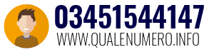 Numero di telefono 03451544147 03451544147