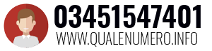 Numero di telefono 03451547401 03451547401