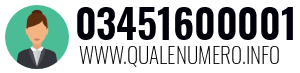 Numero di telefono 03451600001 03451600001