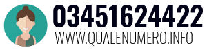 Numero di telefono 03451624422 03451624422